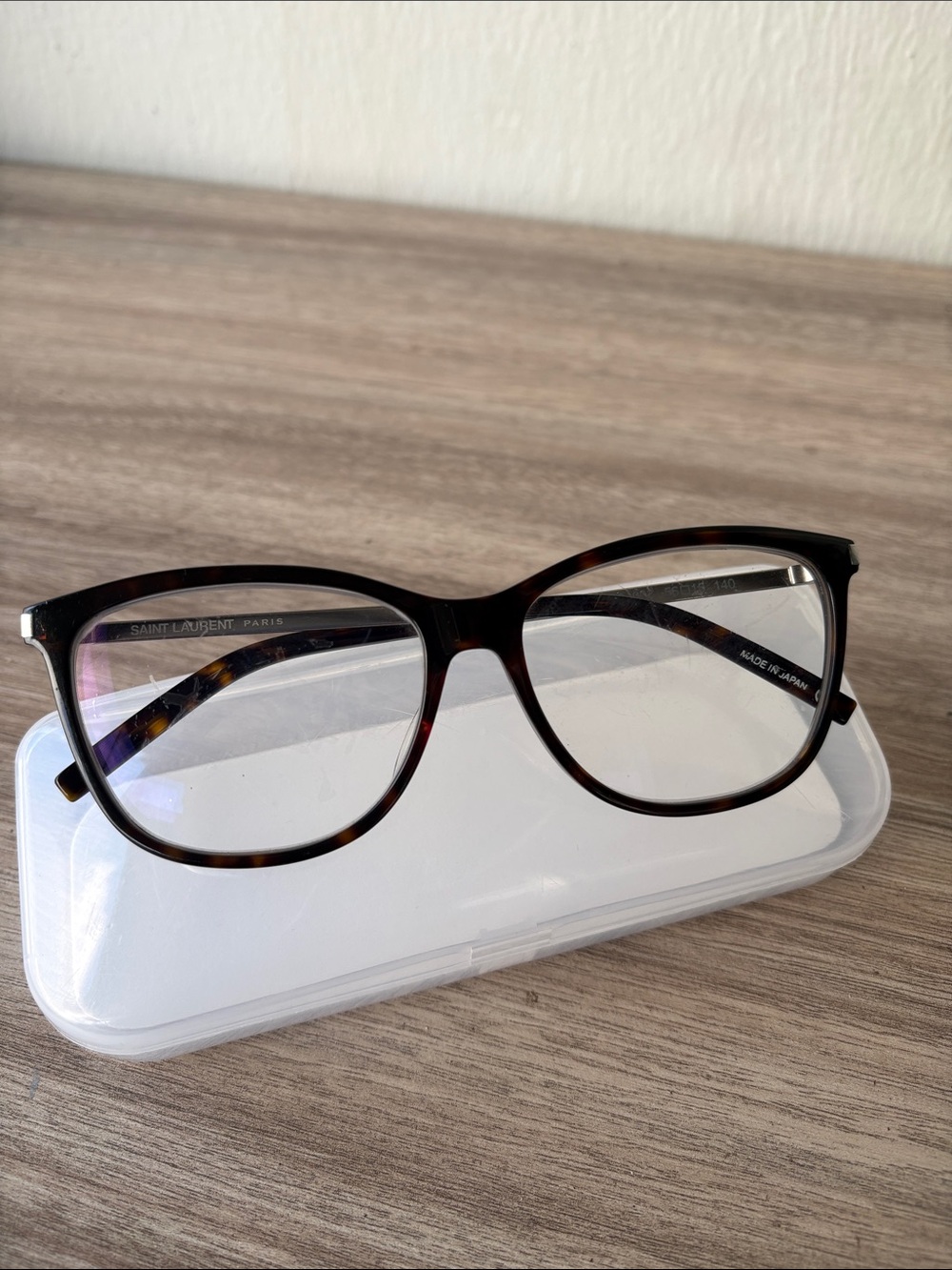 Saint Laurent Tortoiseshell Women’s Optical Glasses